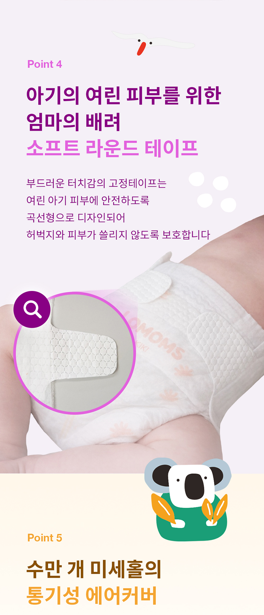 로맘스 에어키키 밴드형 3단계(M) 32매x4팩